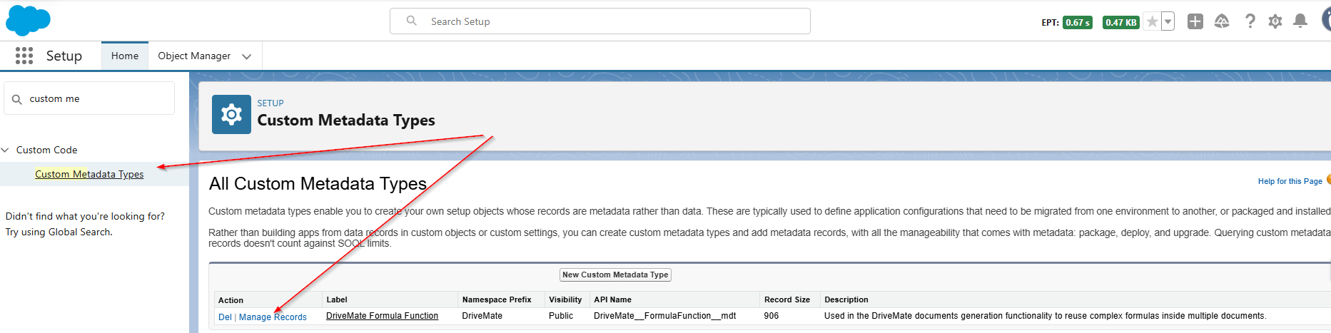 Formula Functions CMT management