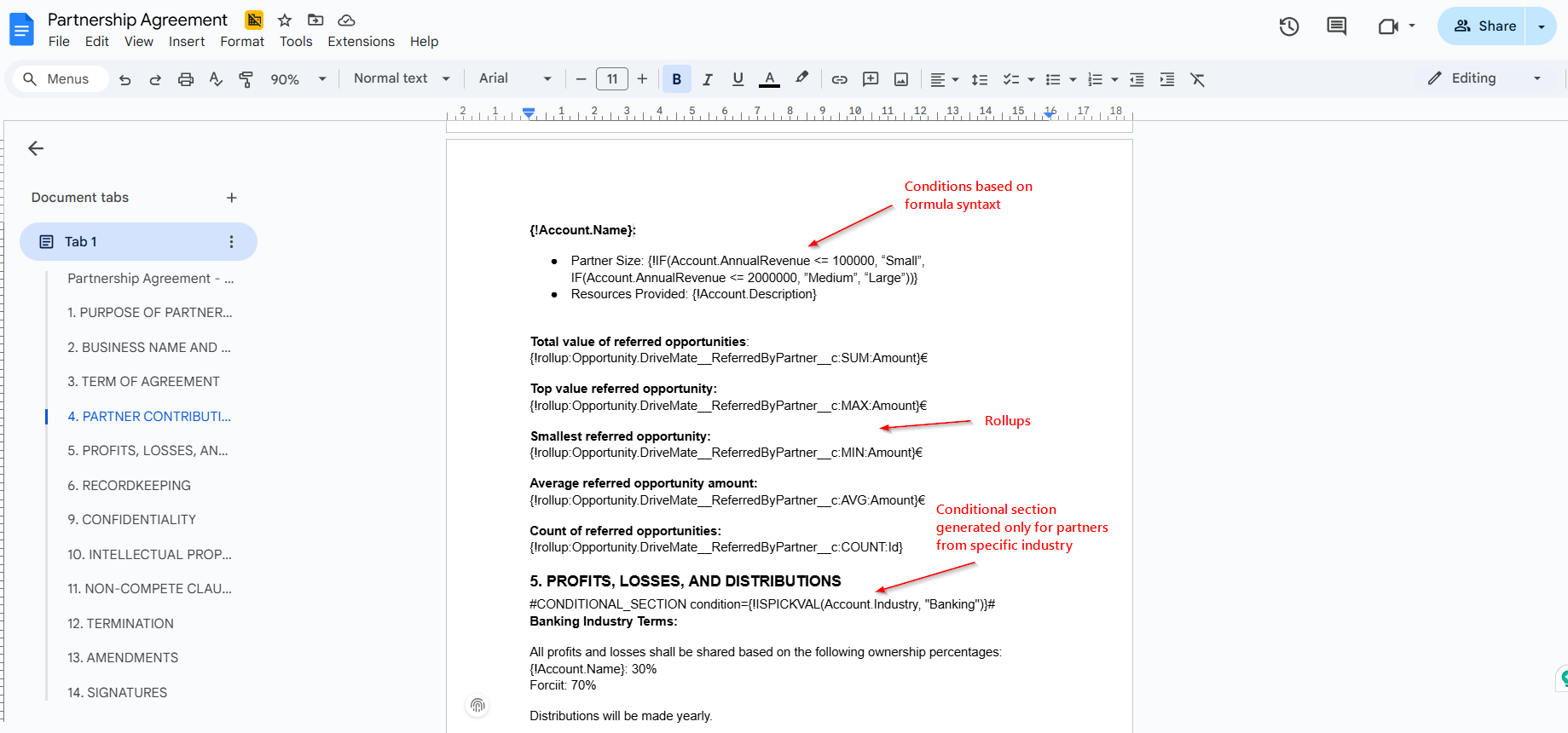 Sample Document Template - Partnership Agreement - Page 2