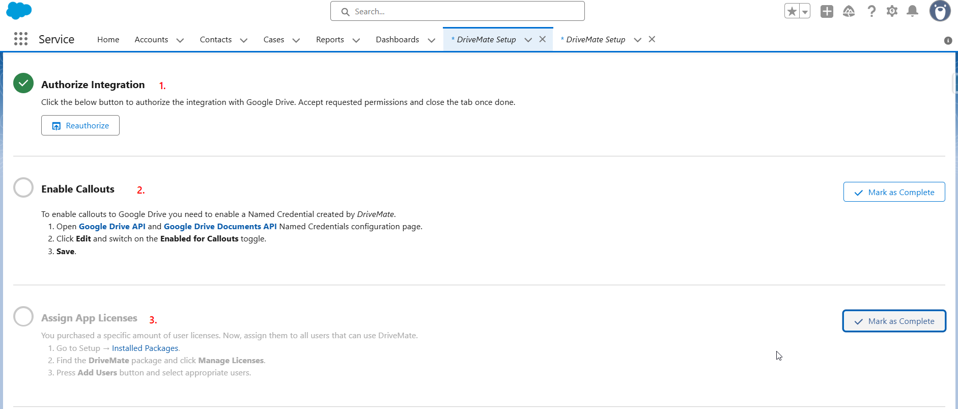 DriveMate Setup - steps to execute with upgrade
